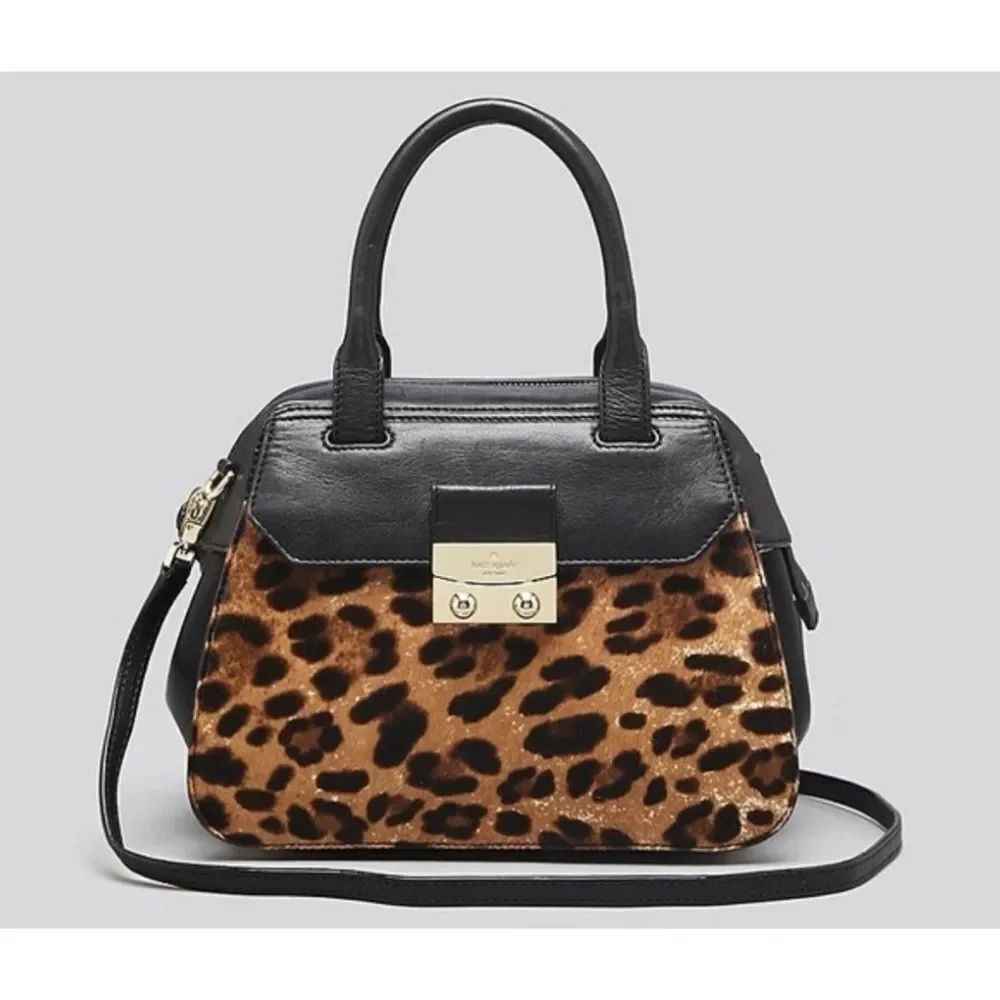 Rare~Kate Spade Alice Street Luxe Small Adriana Satchel ~ Sheep Skin/ Calf Hair